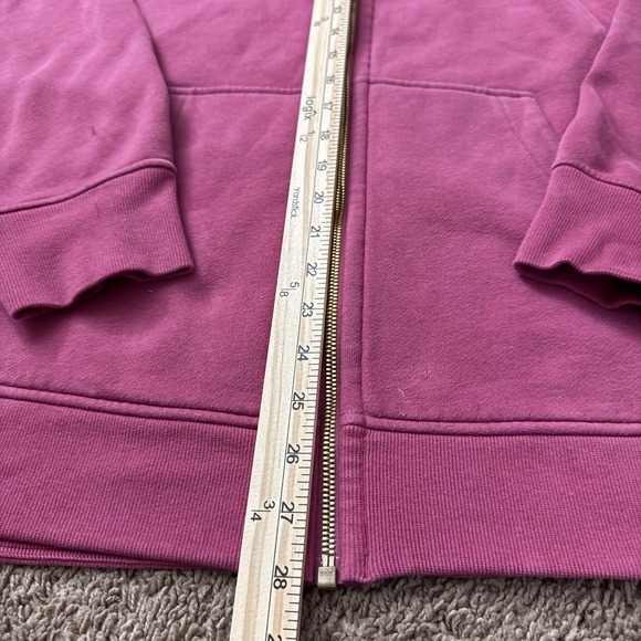 Lululemon Scuba Oversized Full Zip Hoodie Berry Pink Gold Zip LW3GPBS XL XXL - Picture 2 of 9